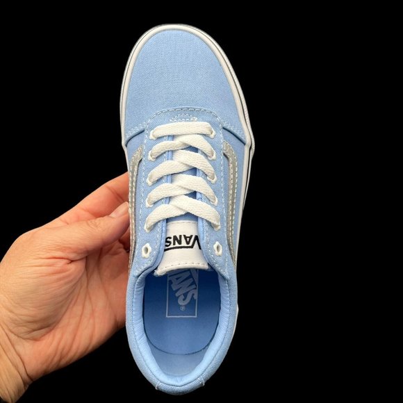 Vans Ward Little Girls Canva Skateboard Sneaker Size 13 Low Top Lace Up Shoes - Picture 6 of 16